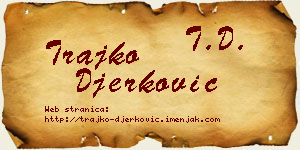 Trajko Đerković vizit kartica